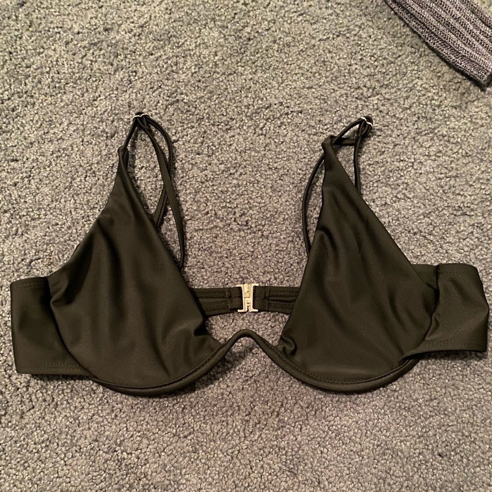 black bikini top